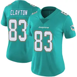 Nike Mark Clayton Miami Dolphins Women's Limited Aqua Team Color Vapor Untouchable Jersey