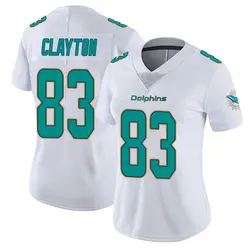 Nike Mark Clayton Miami Dolphins Women's White limited Vapor Untouchable Jersey