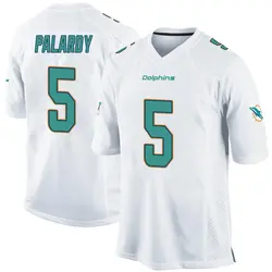 Nike Michael Palardy Miami Dolphins Men's Game White Jersey