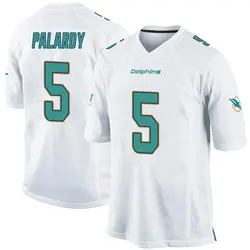 Nike Michael Palardy Miami Dolphins Youth Game White Jersey