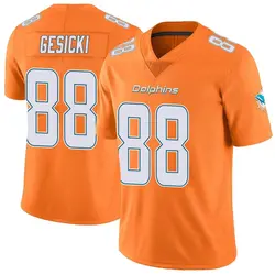 Nike Mike Gesicki Miami Dolphins Men's Limited Orange Color Rush Jersey