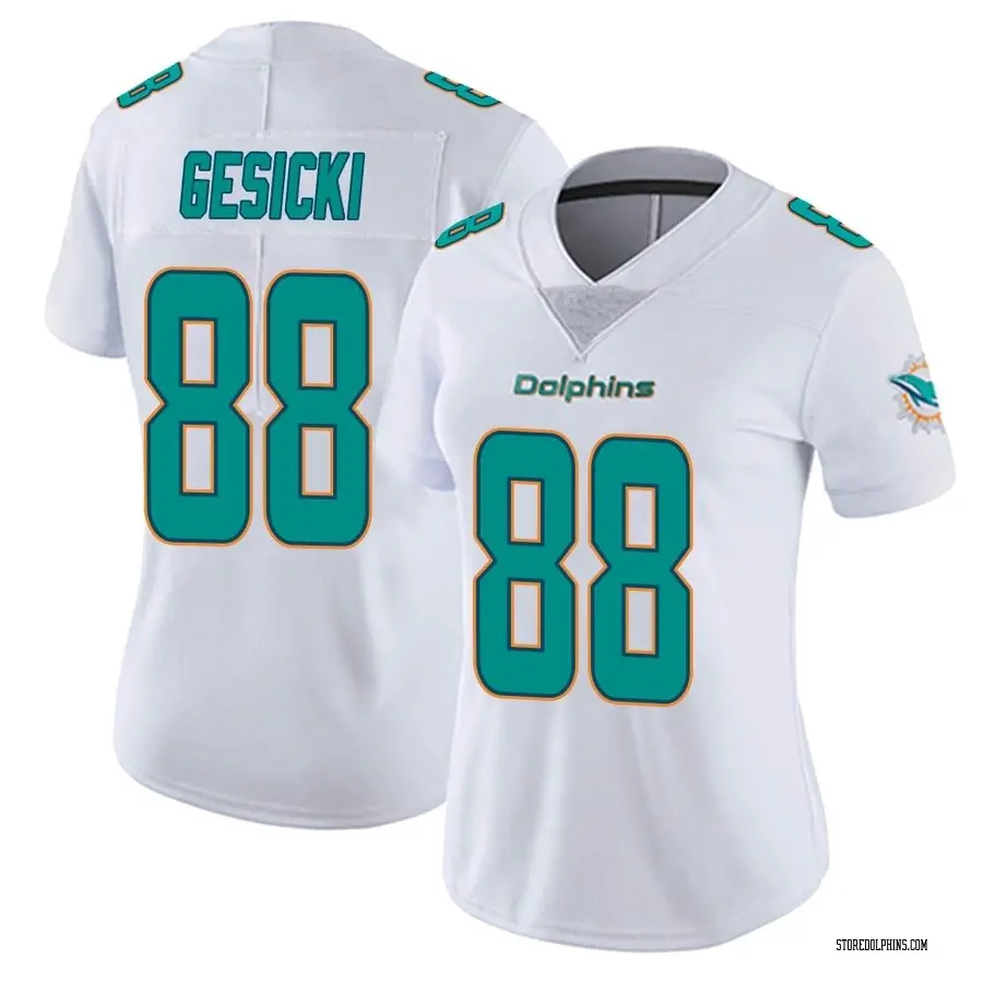 Nike Mike Gesicki Miami Dolphins Women's White limited Vapor Untouchable Jersey