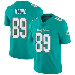 Nike Nat Moore Miami Dolphins Men's Limited Aqua Team Color Vapor Untouchable Jersey
