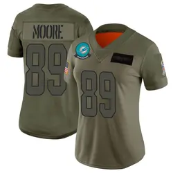Nike Nat Moore Miami Dolphins Women's Limited Camo 2019 Salute to Service Jersey
