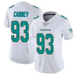 Nike Owen Carney Miami Dolphins Women's White limited Vapor Untouchable Jersey