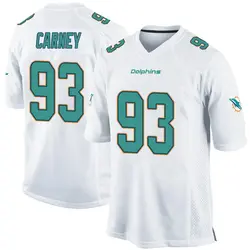 Nike Owen Carney Miami Dolphins Youth Game White Jersey