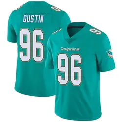 Nike Porter Gustin Miami Dolphins Youth Limited Aqua Team Color Vapor Untouchable Jersey