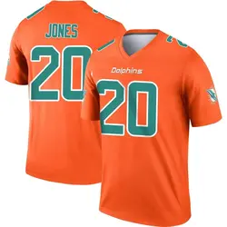 Nike Reshad Jones Miami Dolphins Youth Legend Orange Inverted Jersey