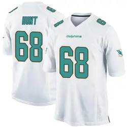 Nike Robert Hunt Miami Dolphins Youth Game White Jersey