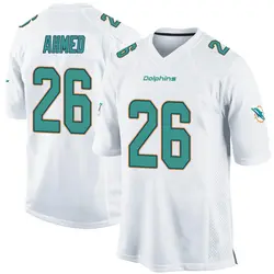 Nike Salvon Ahmed Miami Dolphins Youth Game White Jersey