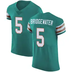 Nike Teddy Bridgewater Miami Dolphins Men's Elite Green Aqua Alternate Vapor Untouchable Jersey