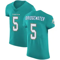 Nike Teddy Bridgewater Miami Dolphins Men's Elite Green Aqua Team Color Vapor Untouchable Jersey