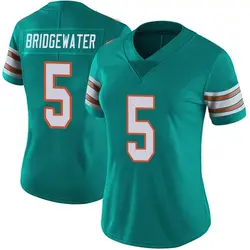 Nike Teddy Bridgewater Miami Dolphins Women's Limited Aqua Alternate Vapor Untouchable Jersey