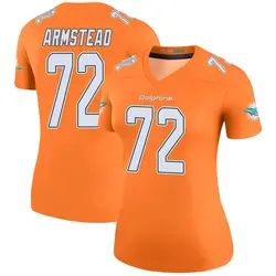 Nike Terron Armstead Miami Dolphins Women's Legend Orange Color Rush Jersey