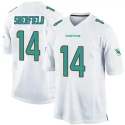 Nike Trent Sherfield Miami Dolphins Men's Game White Jersey