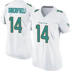 Nike Trent Sherfield Miami Dolphins Women's Game White Jersey