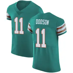 Nike Tyrel Dodson Miami Dolphins Men's Elite Green Aqua Alternate Vapor Untouchable Jersey
