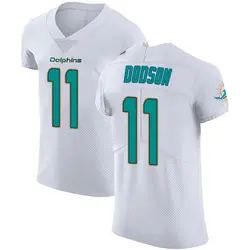 Nike Tyrel Dodson Miami Dolphins Men's Elite White Vapor Untouchable Jersey