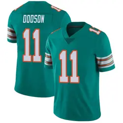 Nike Tyrel Dodson Miami Dolphins Youth Limited Aqua Alternate Vapor Untouchable Jersey
