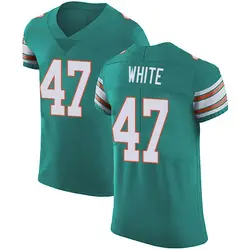 Nike ZaQuandre White Miami Dolphins Men's Elite White Aqua Green Alternate Vapor Untouchable Jersey