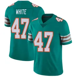 Nike ZaQuandre White Miami Dolphins Men's Limited White Aqua Alternate Vapor Untouchable Jersey