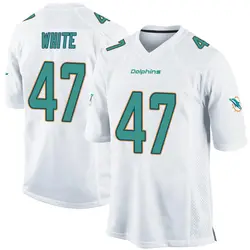 Nike ZaQuandre White Miami Dolphins Youth Game White Jersey